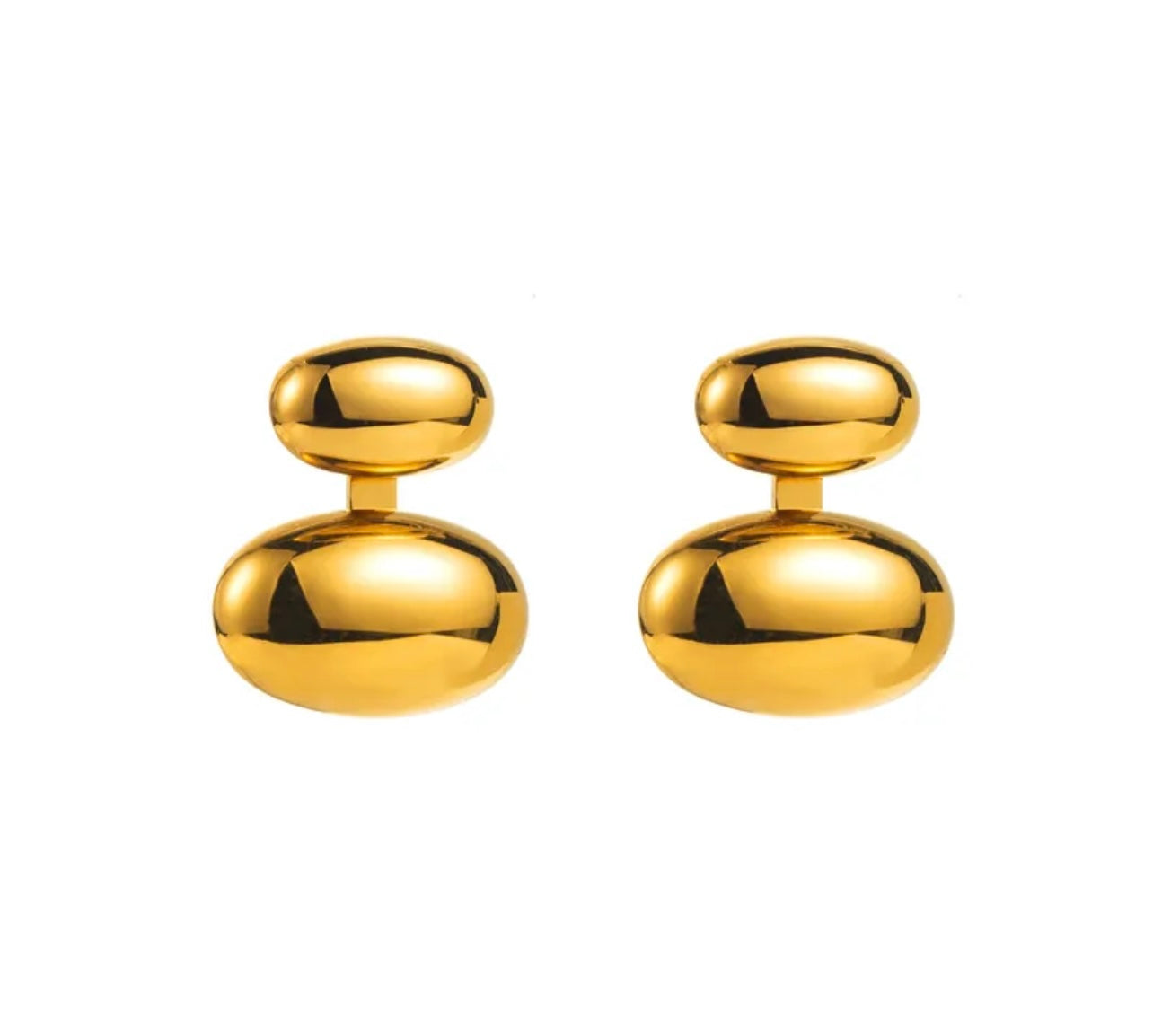 1 Pair Ig Style Simple Style Geometric Plating 304 Stainless 13 Steel Ear Studs/ Jewelry