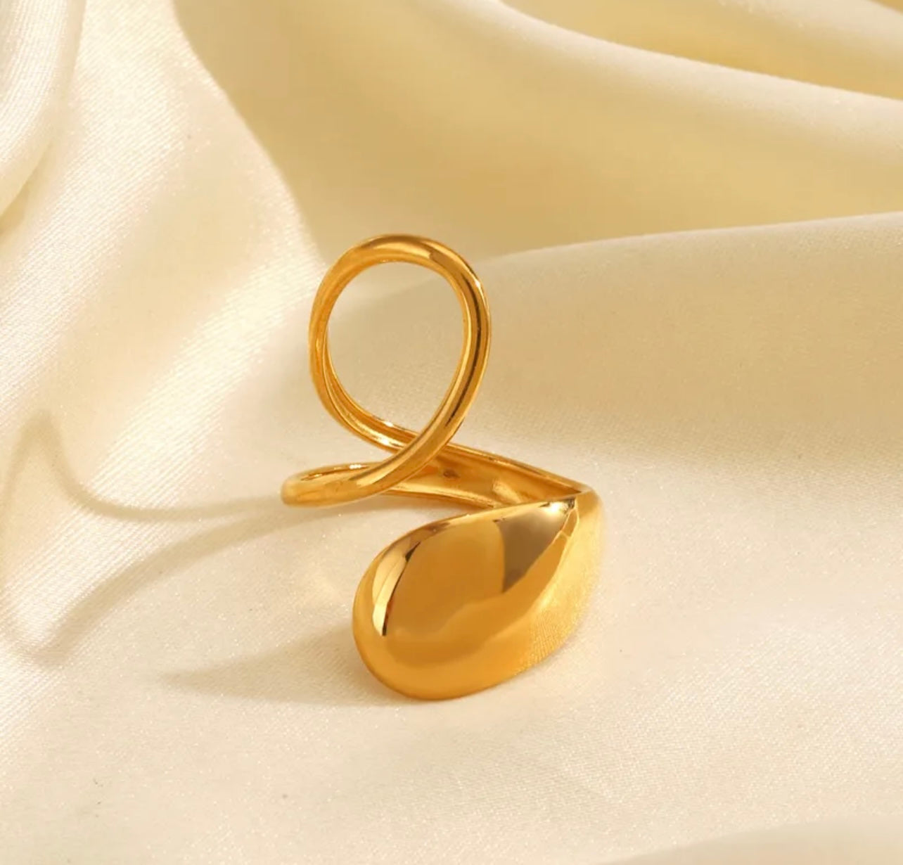 1 Pair Ig Style Water Droplets Stainless Steel 18K Gold Plated Drop Earrings/ Jewelry