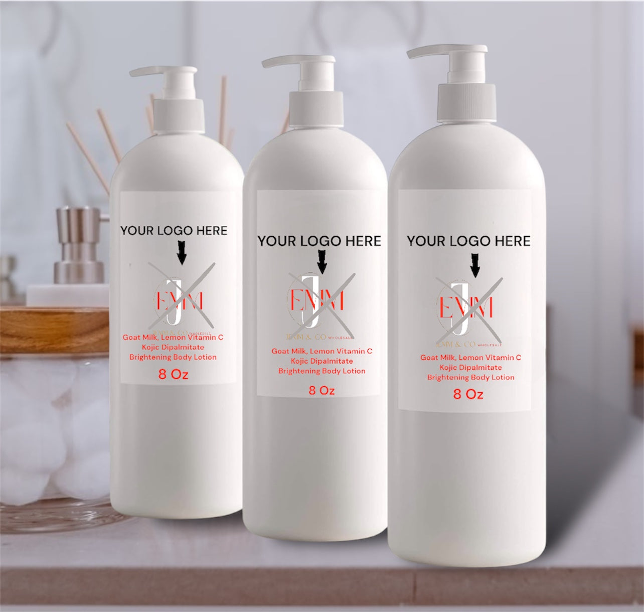 Goat Milk, Lemon Vitamin C Kojic Dipalmitate Brightening Body Lotion/ Skincare