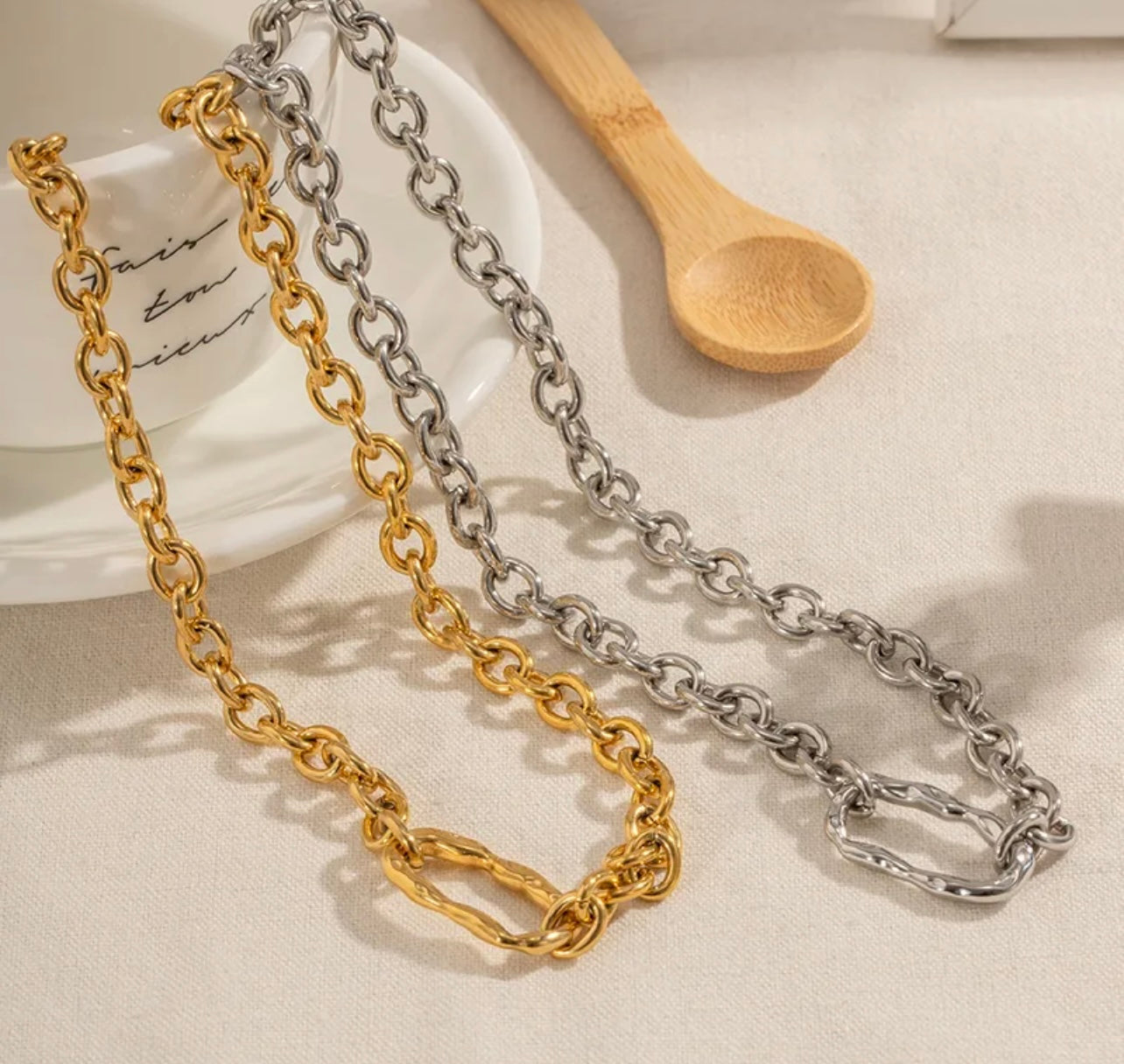 Wholesale Jewelry Ig Style Basic Modern Style Irregular Stainless Steel Plating Necklace/ Jewelry